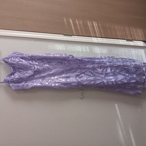 Lavender Sequin Gown